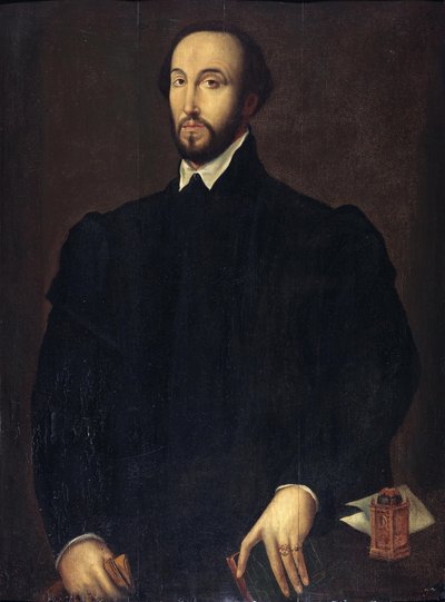 Portrait of Antoine Perrenot de Granvelle (1517-1586), Cardinal and Minister in the Spanish Netherlands by Follower of Antonis Mor